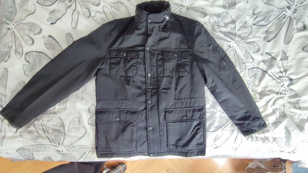 Pánský kabát / bunda Marks & Spencer - Autograph - vel. L - 4