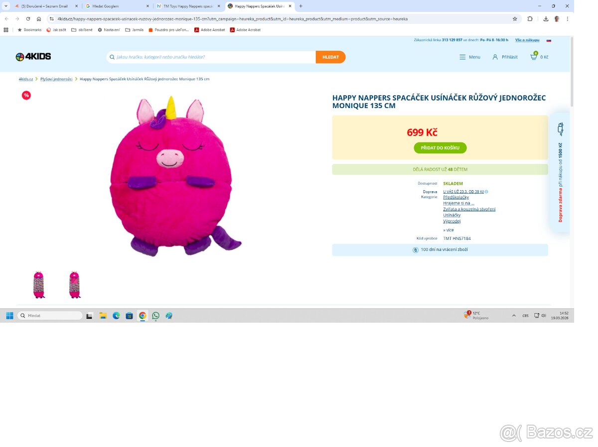 Dětský spací pytel - spacák, usínáček. - 4