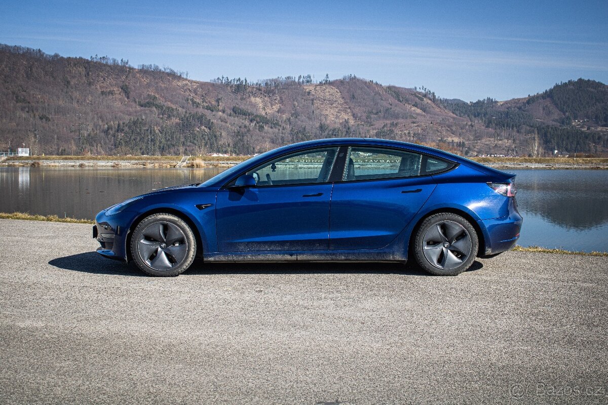 Tesla 3 Long Range, Premium Sound, Ťažné, Deep Blue Met, DPH - 4