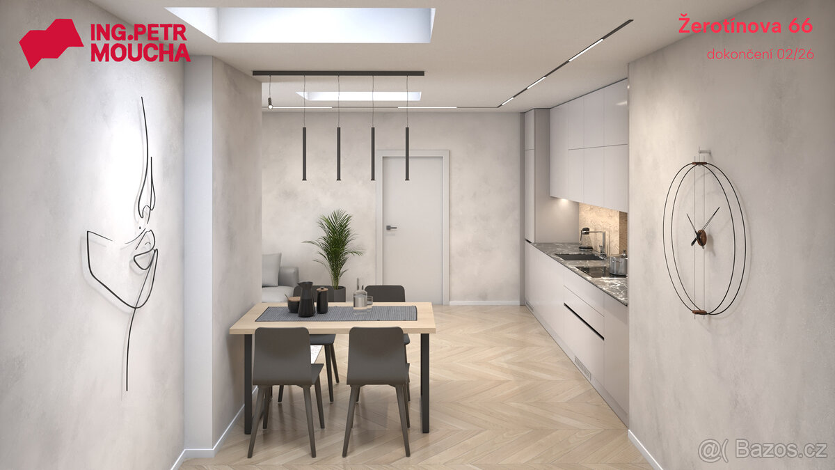 Moderní půdní byt 4+kk v klidné části Žižkova - 4