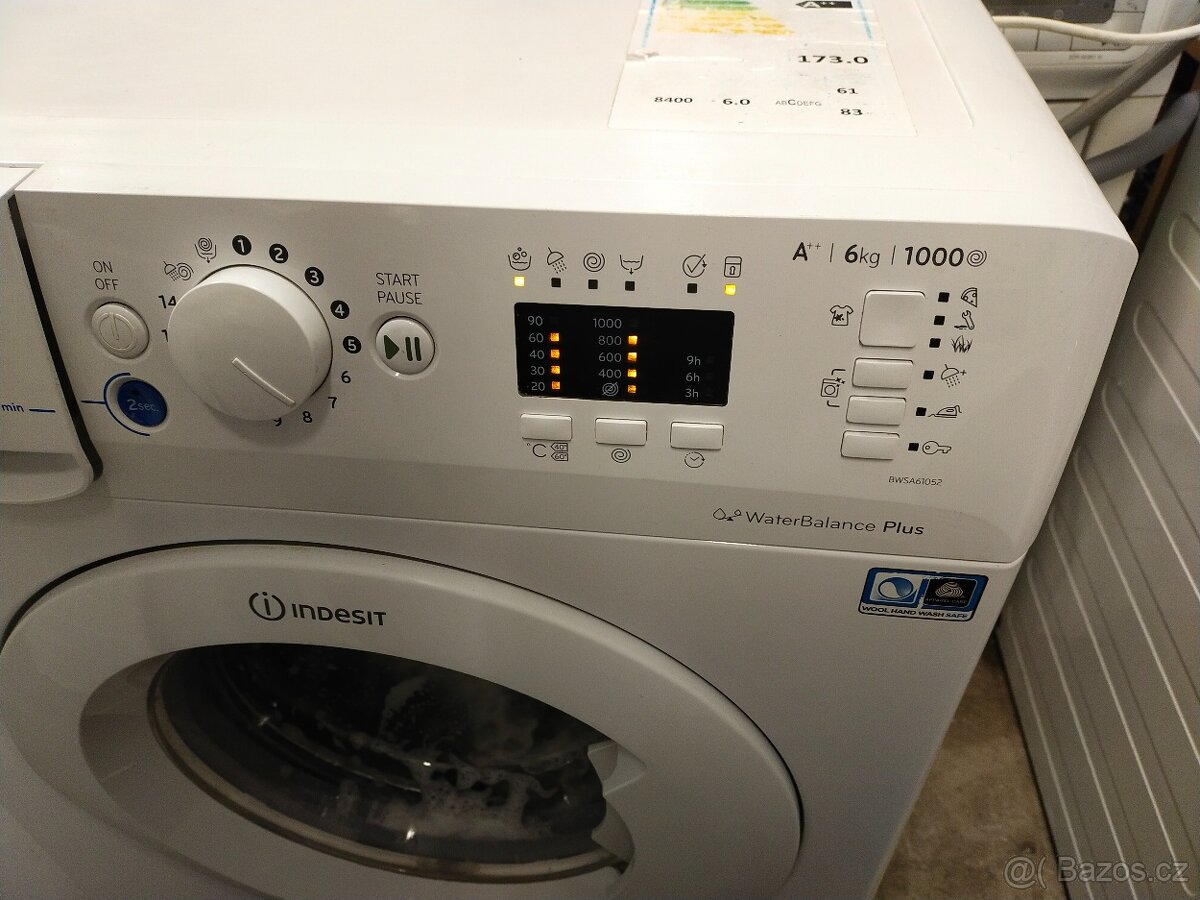 Prodám plně funkční pračku značky Indesit na 6 kg --DOVEZU-- - 4