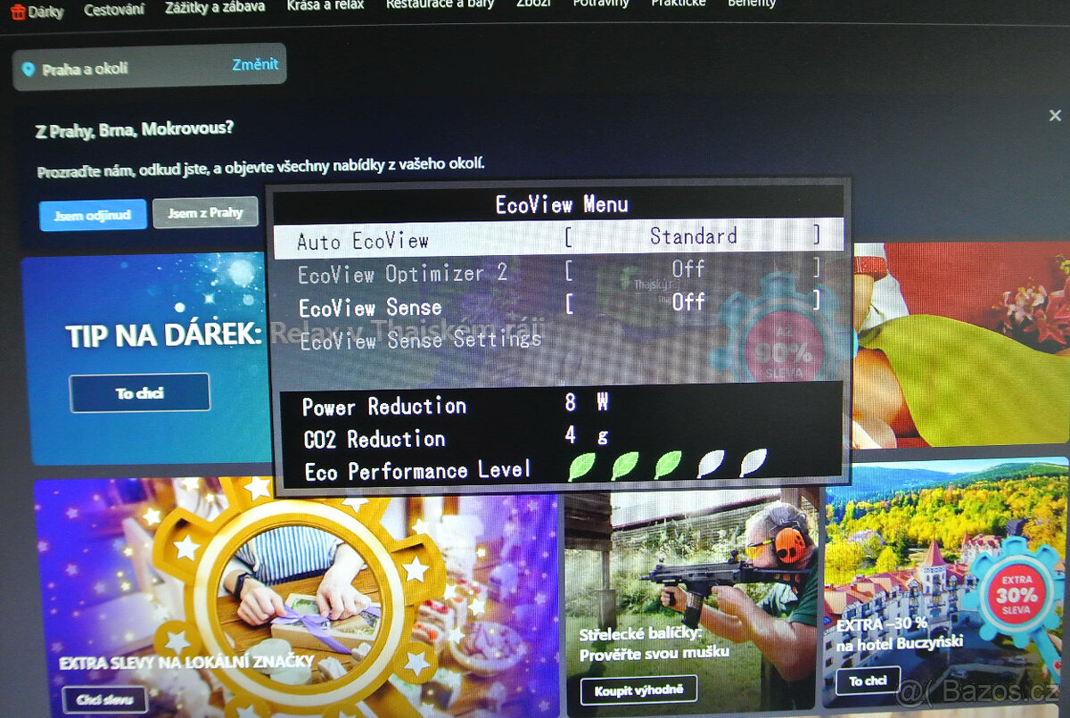 Profesionální 23" Full HD monitor EIZO EV2316W, pivot - 4