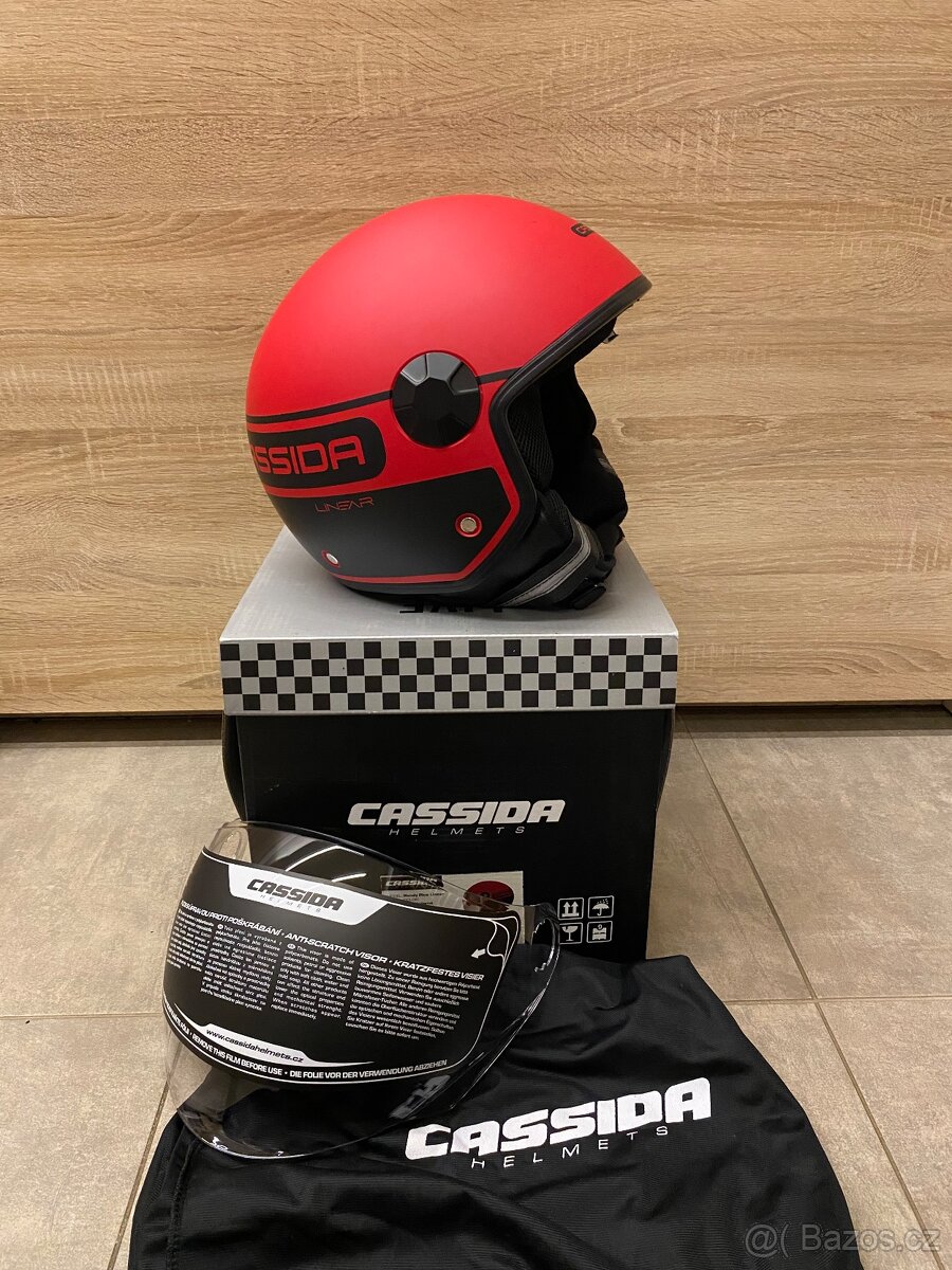 Helma na motorku Cassida Handy Plus Linear, vel. M - 4