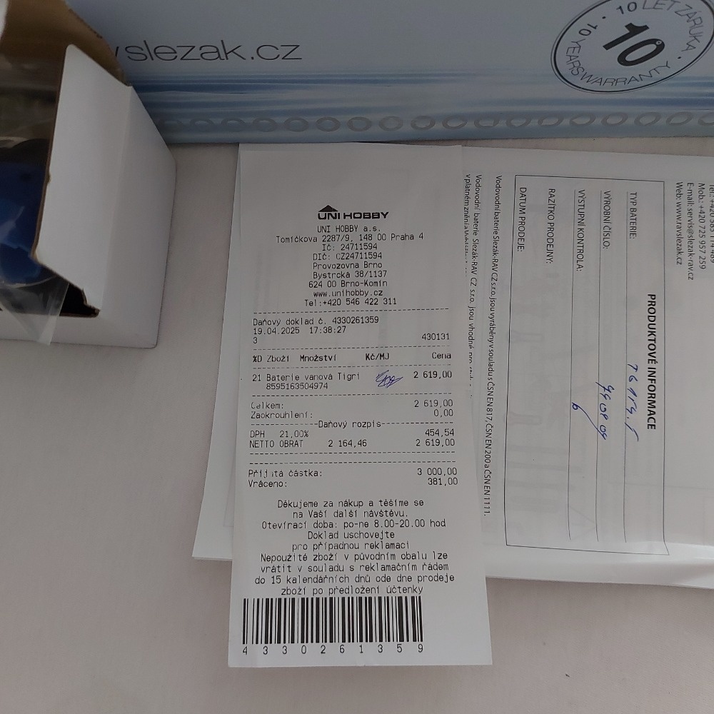 Vodovodní baterie koupelnová - 4