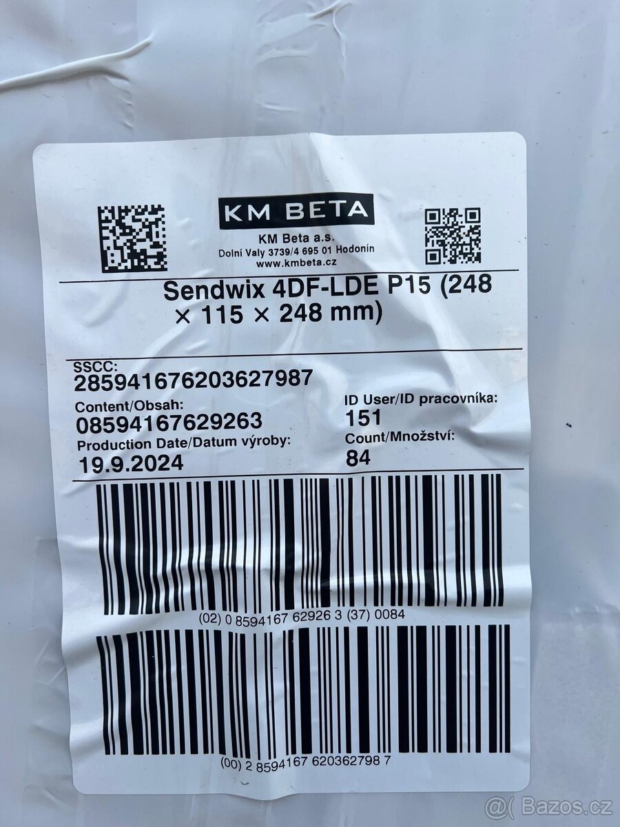 Cihla Sendwix 4DF-LDE 248x115x248mm KM BETA - 4