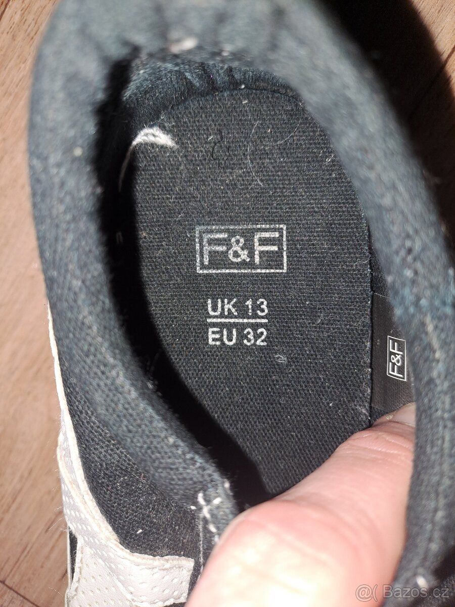 Černo-bílé tenisky F§F vel. 32 - 4
