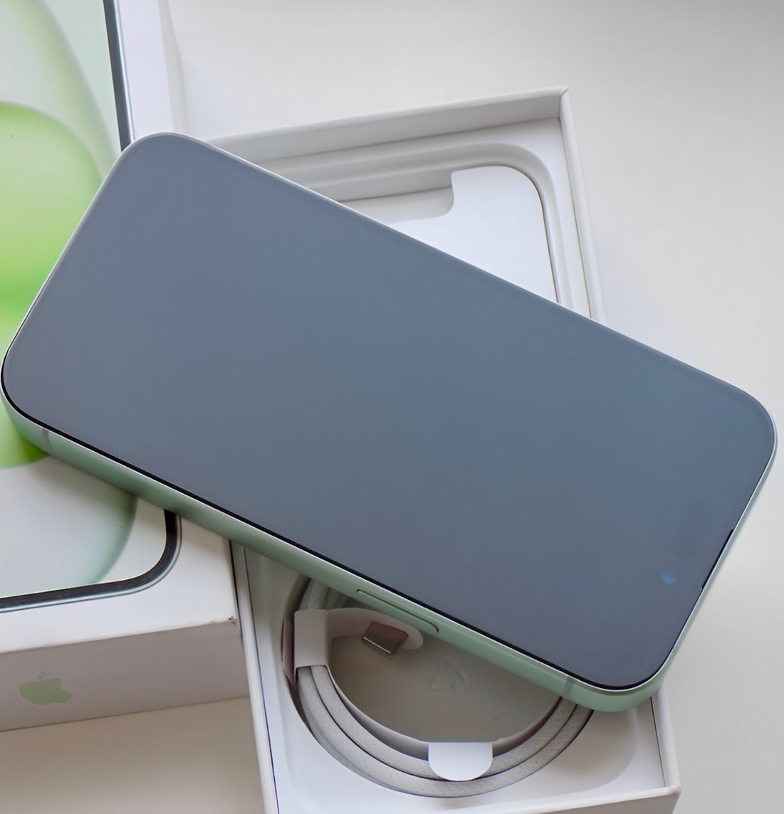 iPhone 15 Green BATERIE 100% TOP - 4