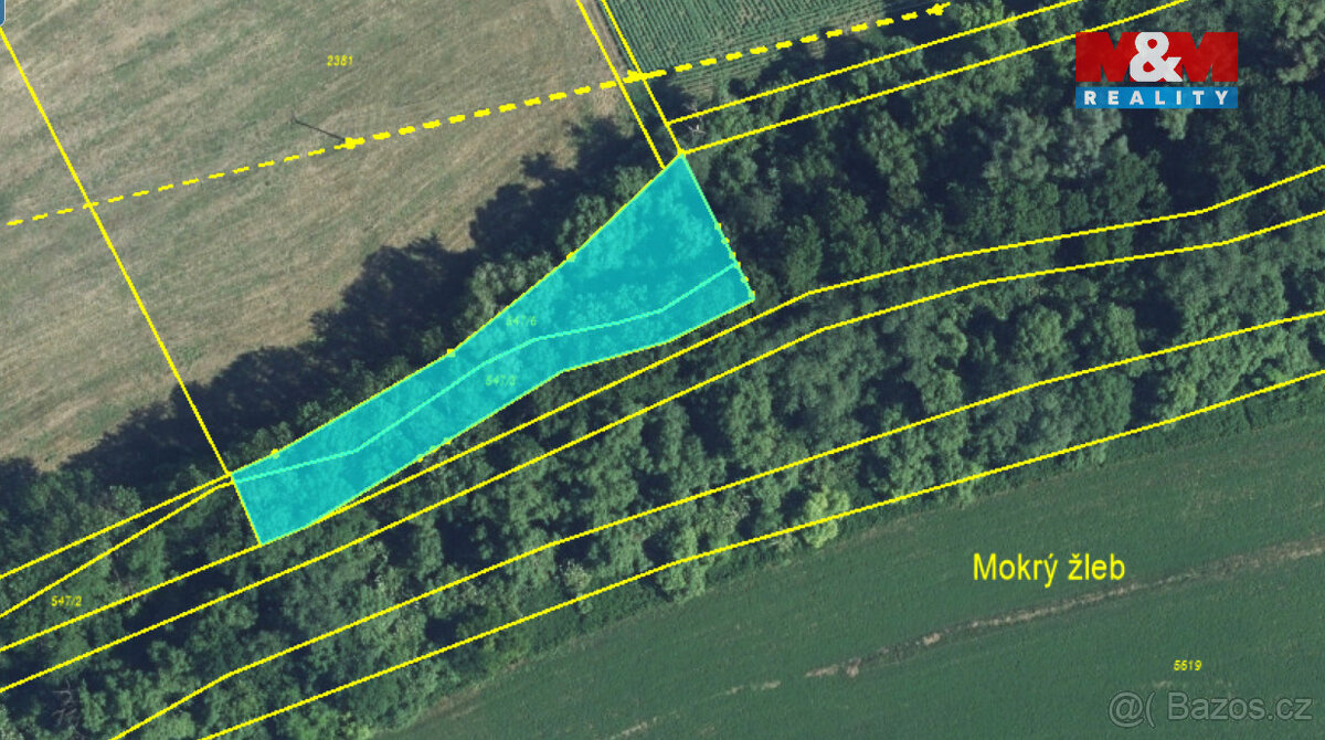 Prodej pole, 1260 m², Klentnice - 4