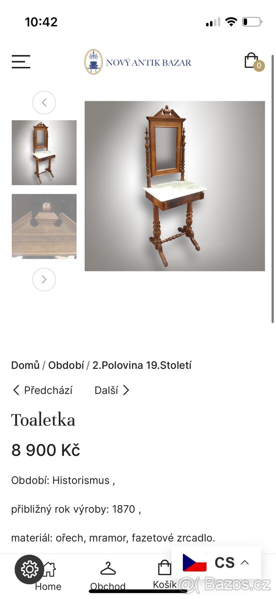 Starožitná toaletka - 4