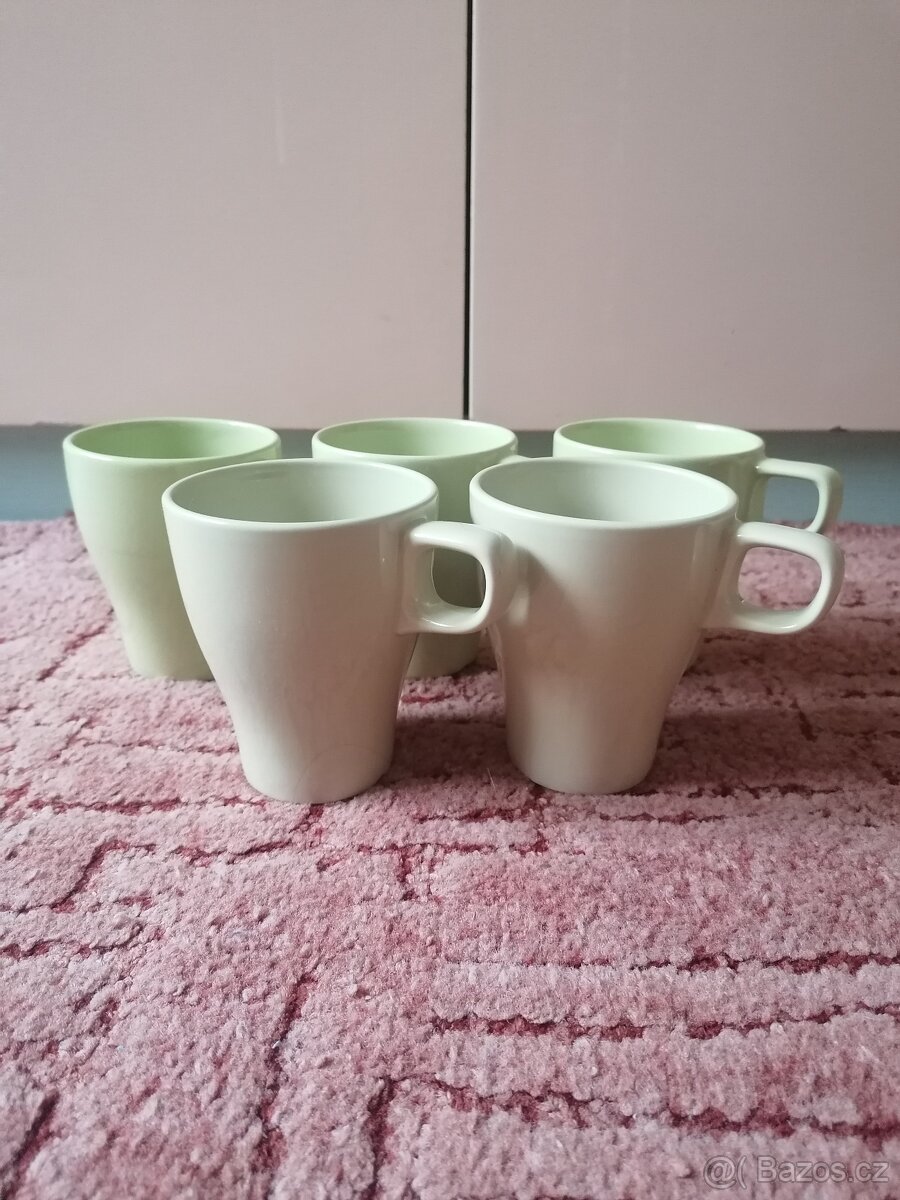 Zelené hrnky Ikea - 5 ks - 4