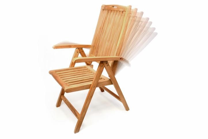 Zahradní nábytek DIVERO z týkového dřeva STŮL + 2 ŽIDLE - 4