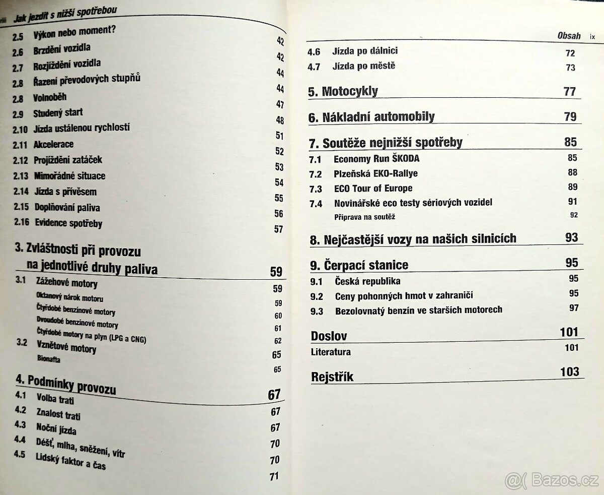 Kniha pro řidiče- Jak jezdit s nižší spotřebou paliva - 4