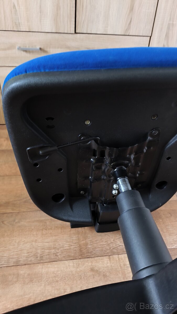 Kancelářská židle bez područek modrá - 4