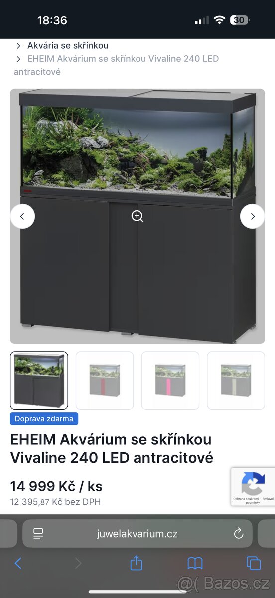 Akvárko EHEIM 240l + filtr + co2 v záruce - 4