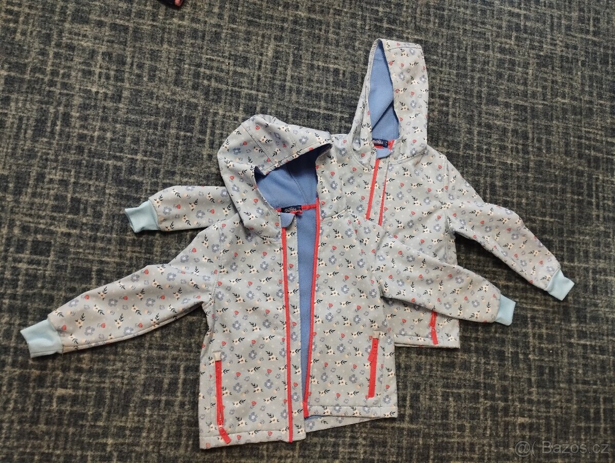 2x Softshellova bunda 110/116 - dívčí - 4