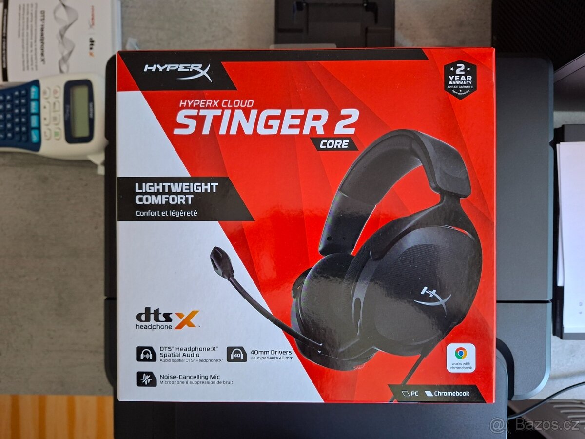 HyperX Cloud Stinger 2 Core – úplně nová – záruka do 08/2027 - 4