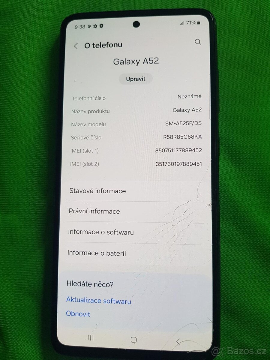 Samsung A52 128gb plně funkční Prasklý - 4