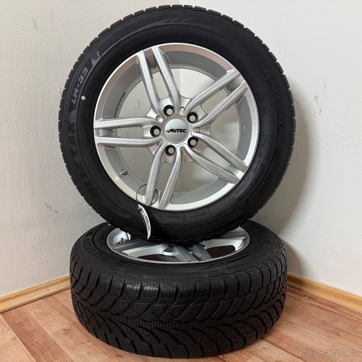 AUDI/VW/ŠKODA 5x112 R16 ET52+ZIMNÍ 205/60R16 7,5mm - 4