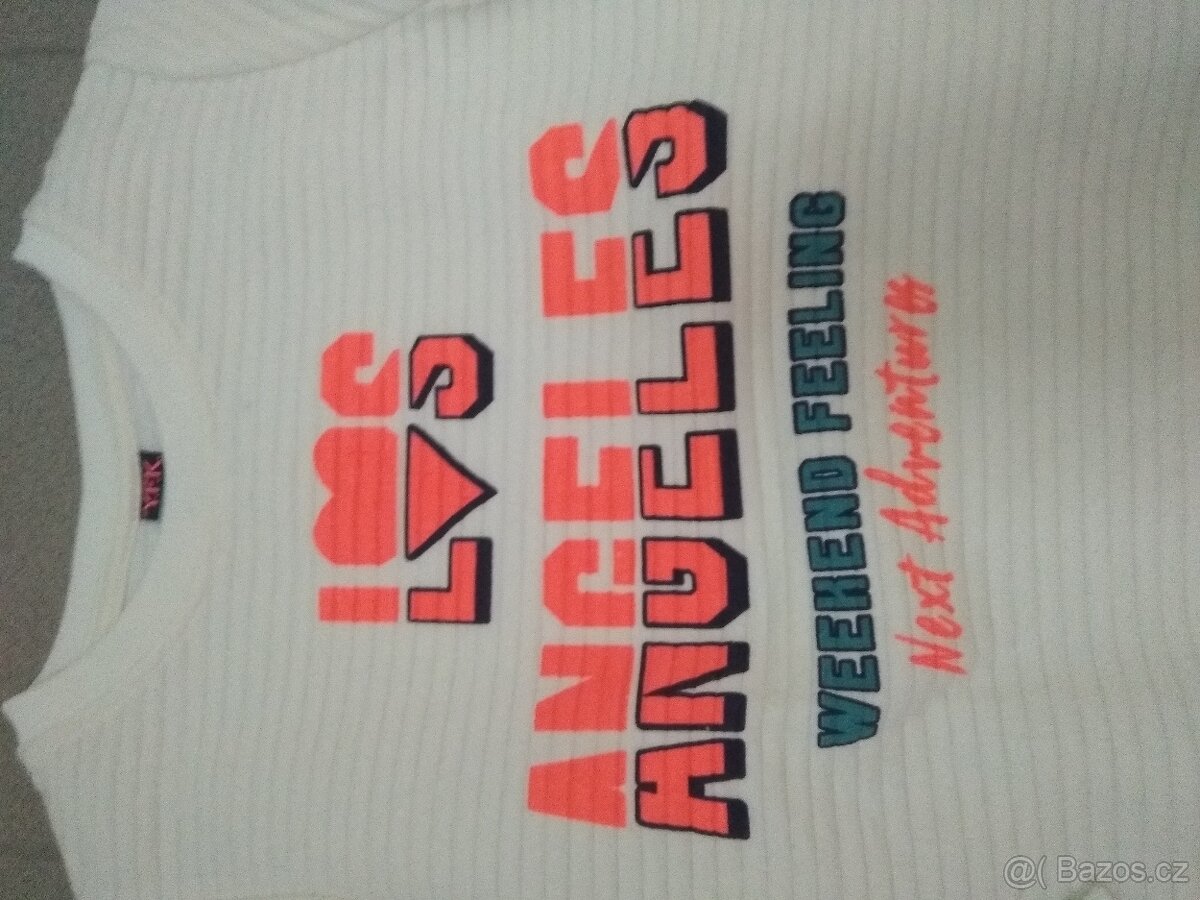 Dětská dívčí mikina vel. 128 bílá - 4