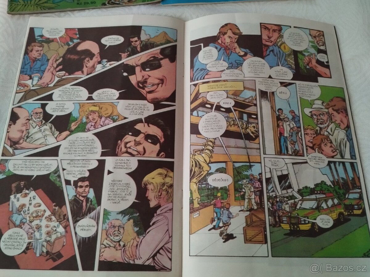 Jurský park komiks čísla 1 2 3 4. Rok 1993 Panorama - 4