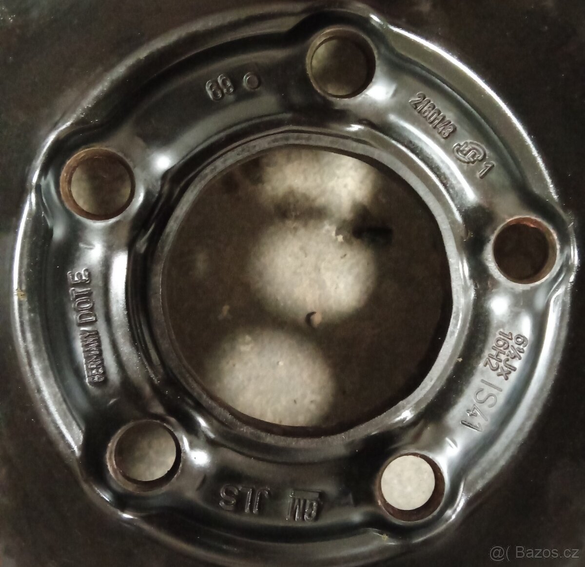 Opel plechové disky 16", 5x115, ET41, 70,3mm - použité pěkn - 4