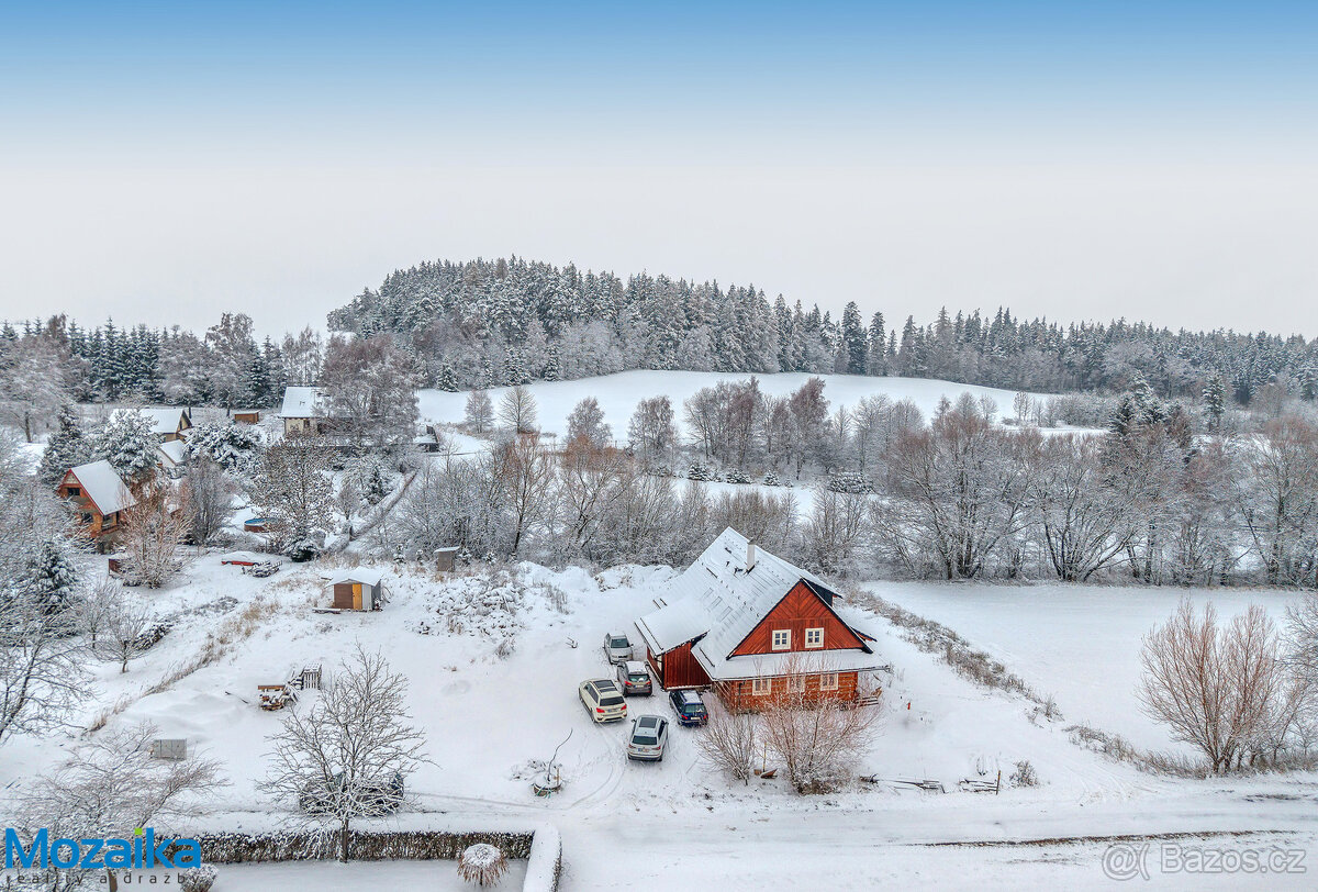 Výjimečná roubená novostavba s vybavením na okraji obce Dědo - 4