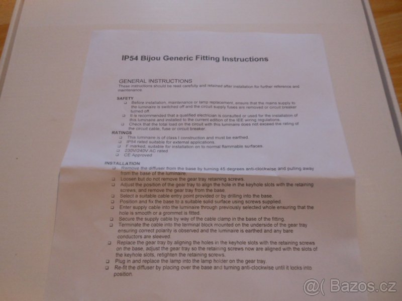 Světlo kulaté IP54 Bijou 1x28W - 4