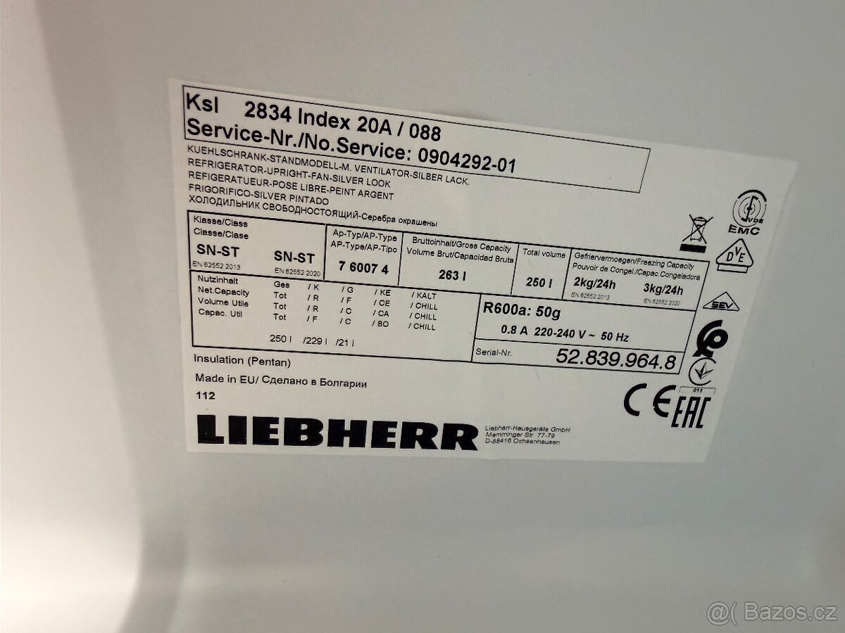 Prodám chladničku s malým mrazákem Liebherr - 4