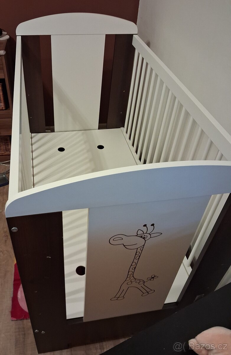 Dětská postýlka s matrací a mantinely - 4