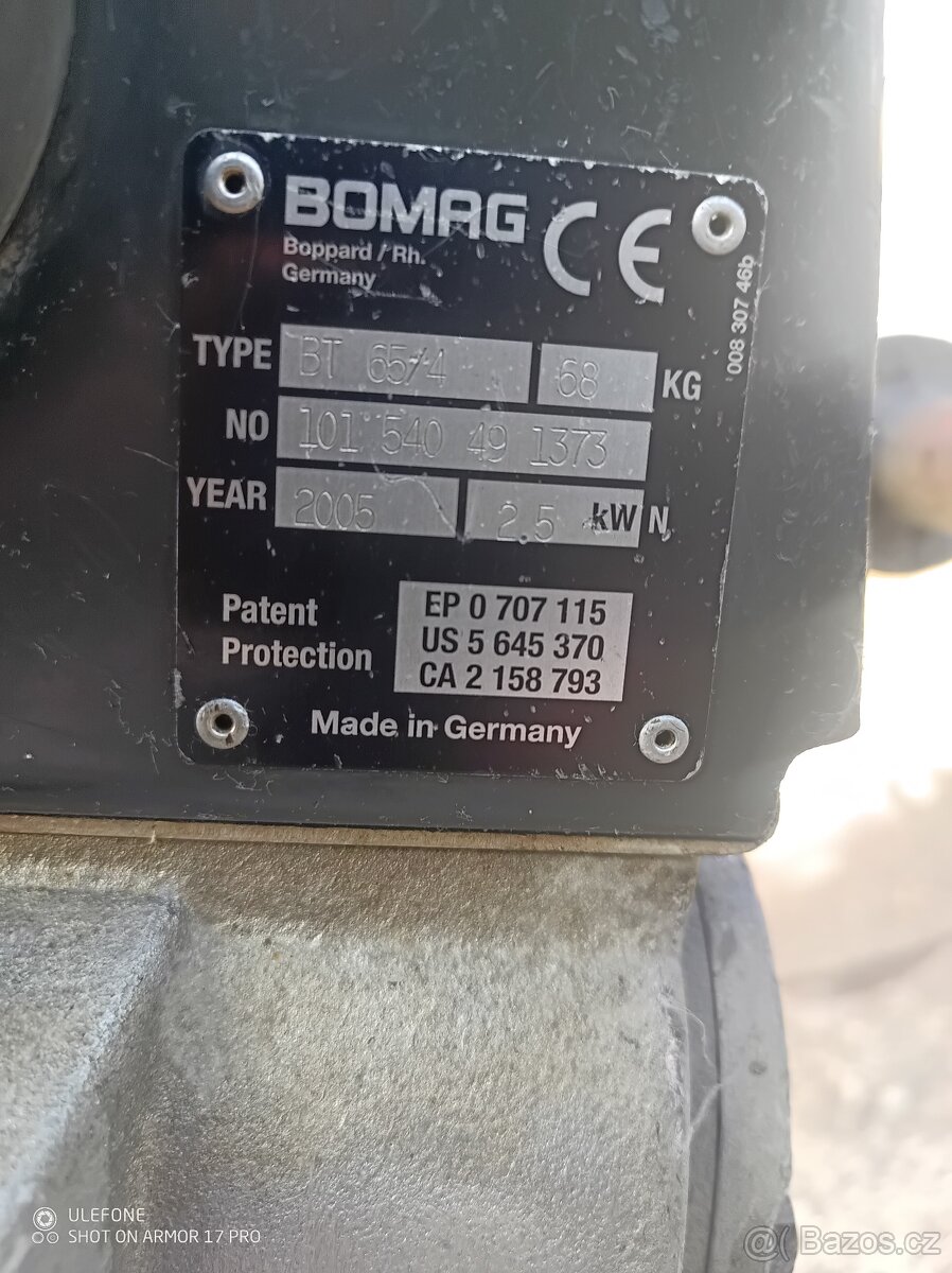 Vibrační pěch BOMAG - 4