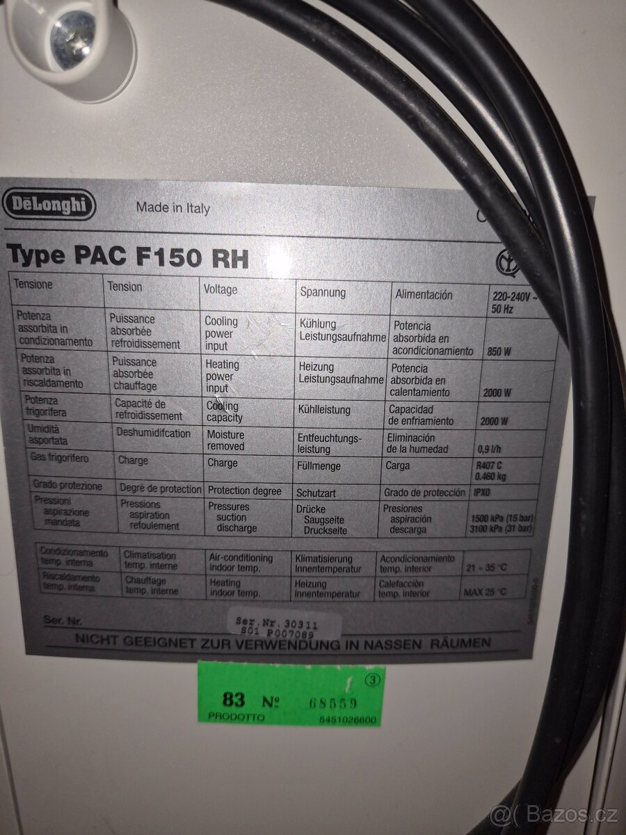 Mobilní klimatizace, odvlhčovač, topení - 4