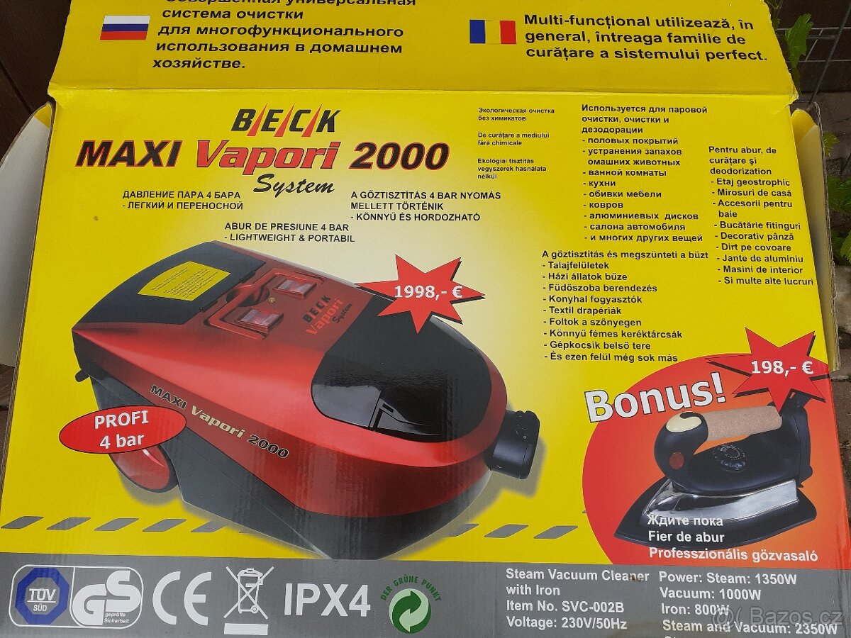 Vysavač Vapori + parní žehlička - 4