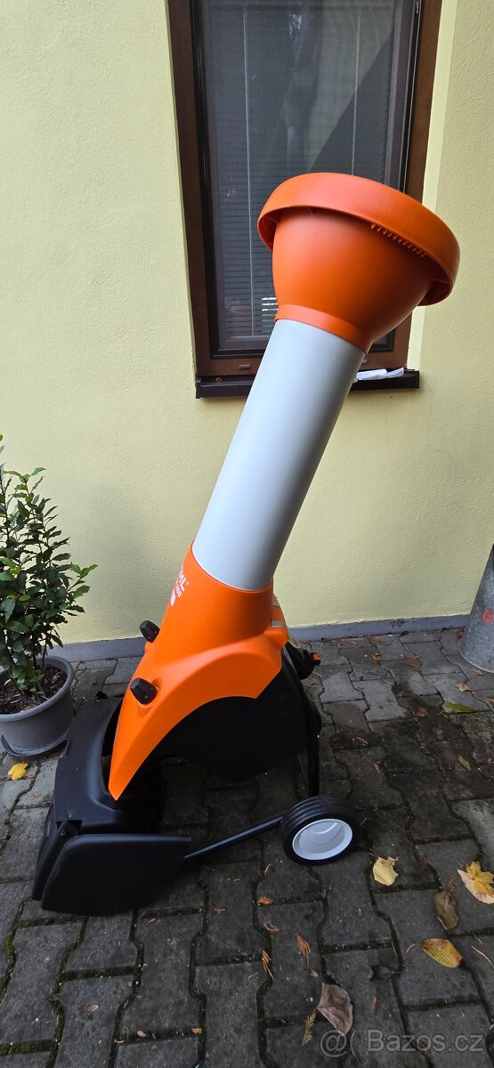 Nový elektricky zahradní drtič- štěpkovač - 4