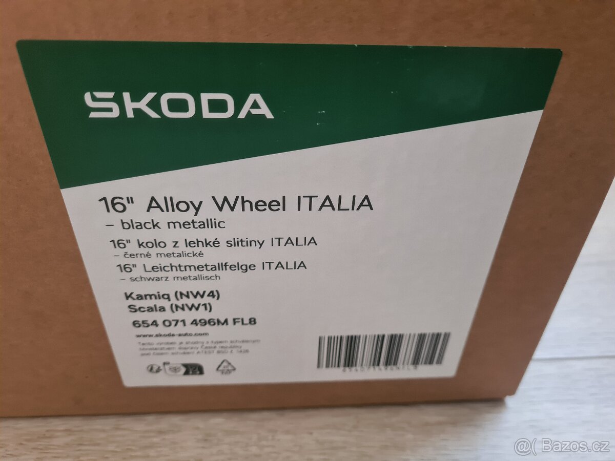 NOVÉ Alu ITALIA 6,0J x 16" ET 35 Kamiq, Scala atd. - 4