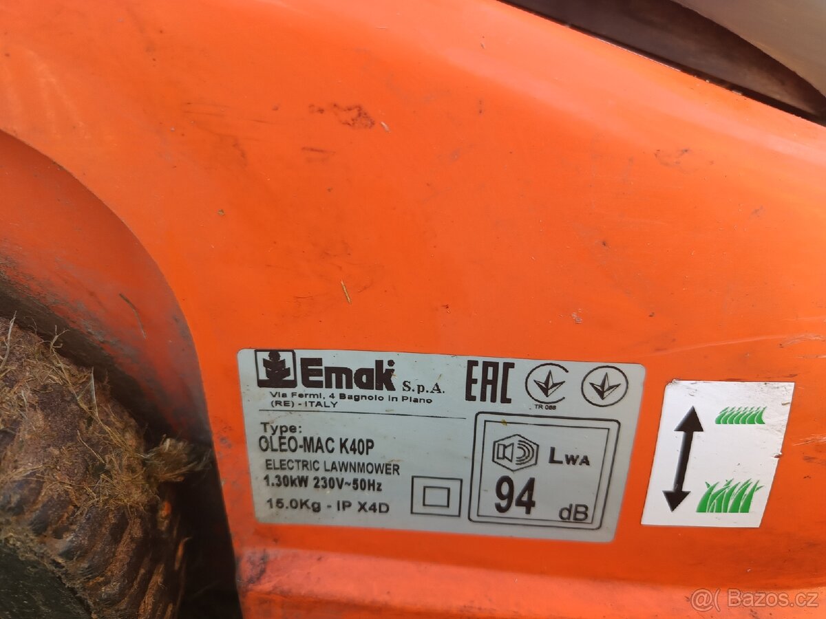 Elektrická sekačka na trávu Oleo Mac 1300W - 4