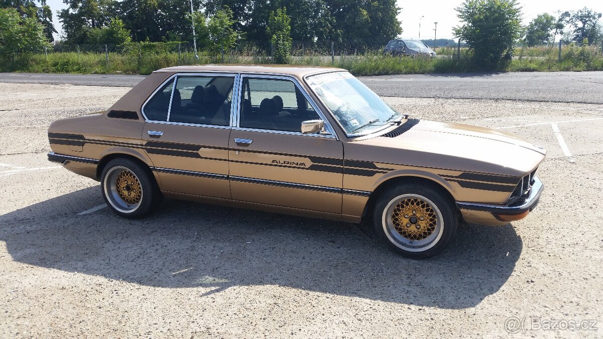BMW 525, e12, r.v. 10/1980, zlatá, design ALPINA - 4
