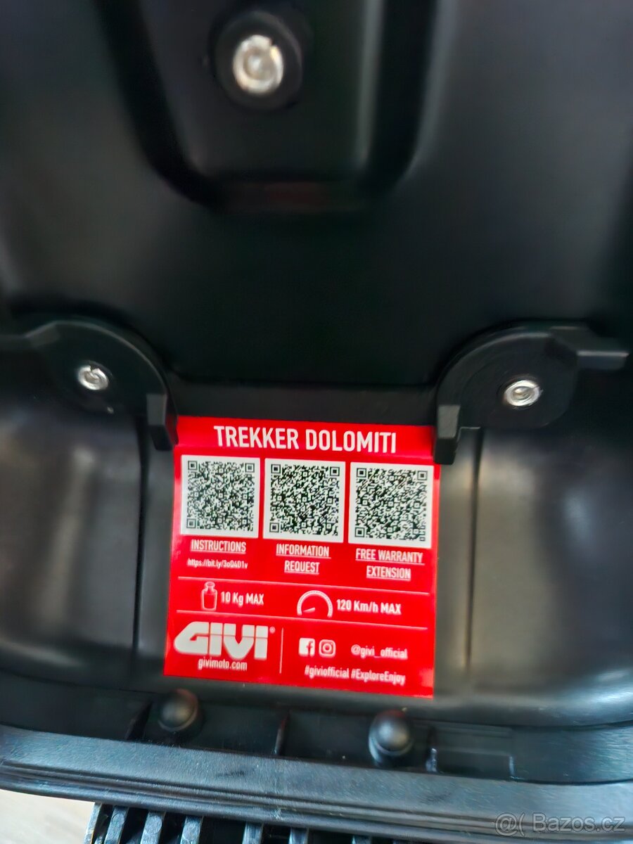 GIVI Trekker Dolomiti + boční nosič PL8201 + zadní nosič SR8 - 4