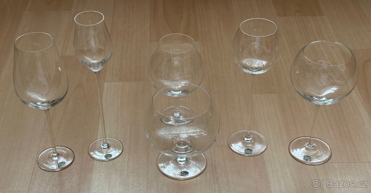 Sada číší The Moser Club´s Physiognomical Toasting Snifters - 4