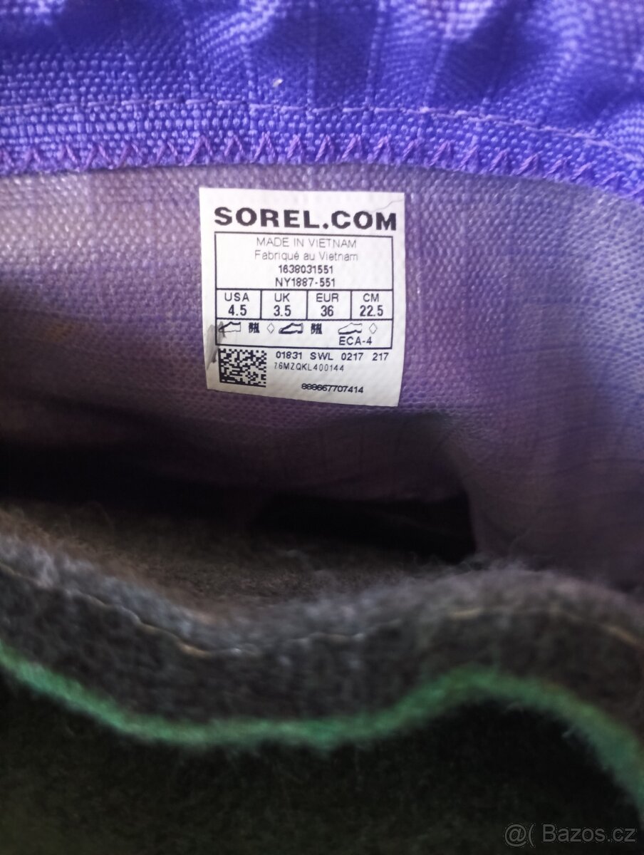 Nové zimní boty vel. 36, zn. Sorel - 4