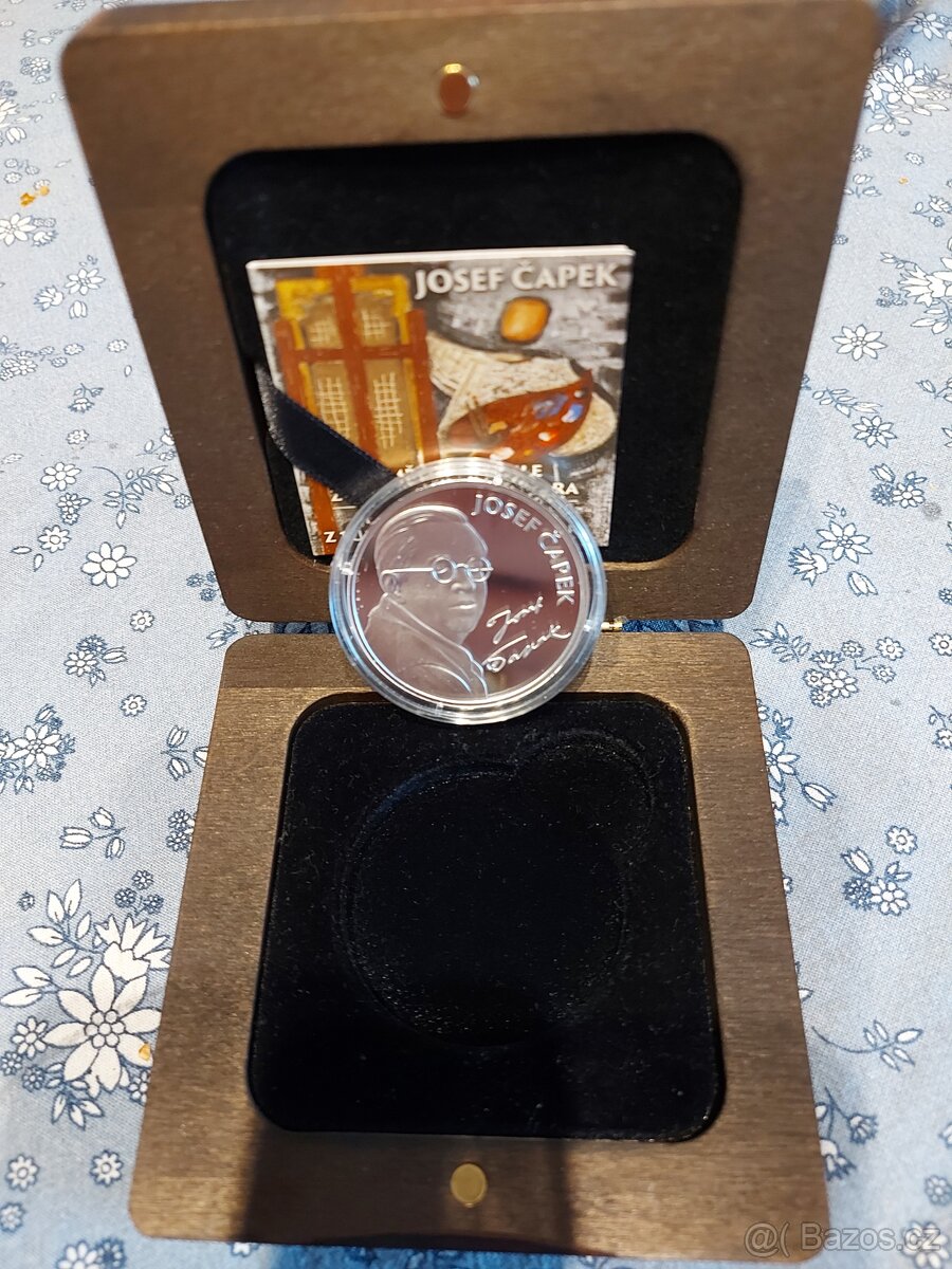 stříbrné mince zberatelská minca Josef Čapek - 4