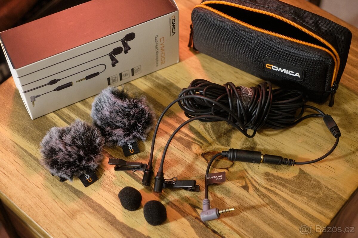 ZÁNOVNÍ duální mikrofony Comica CVM-D02 - 4