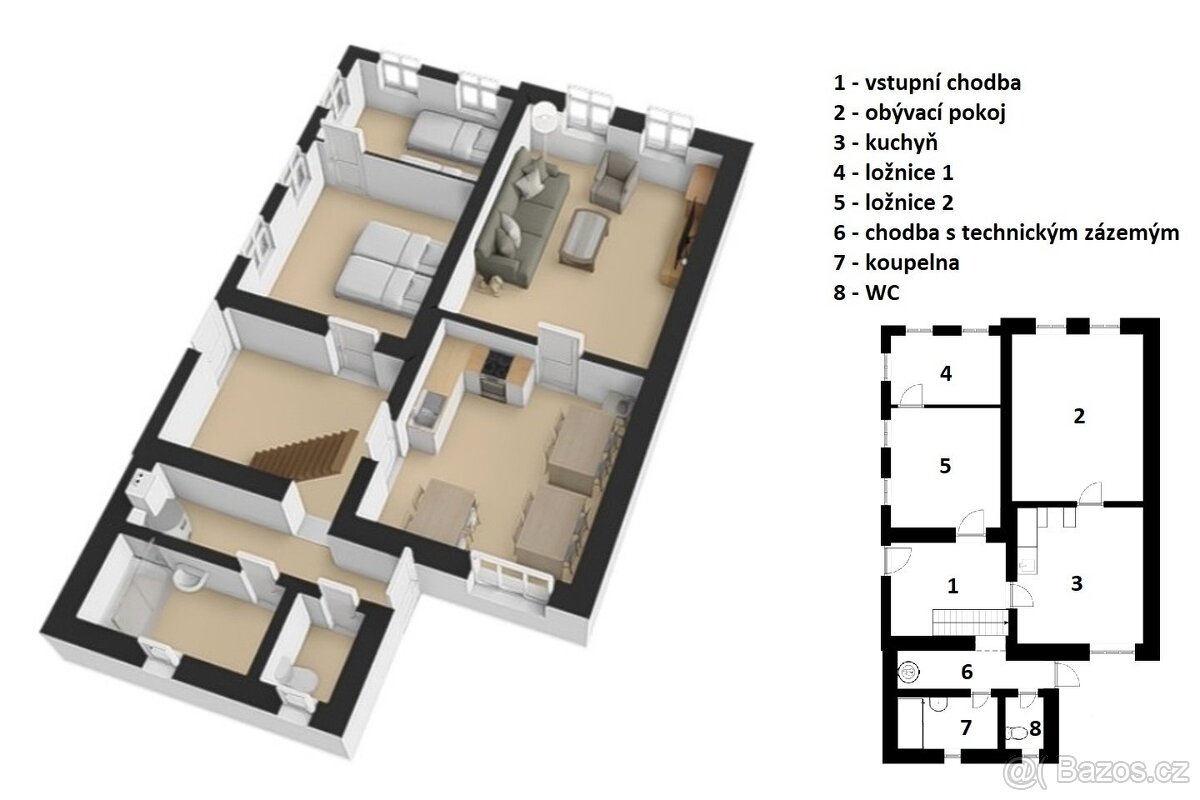 Prodej chalupy, Černý Důl, ev.č. 00825 - 4