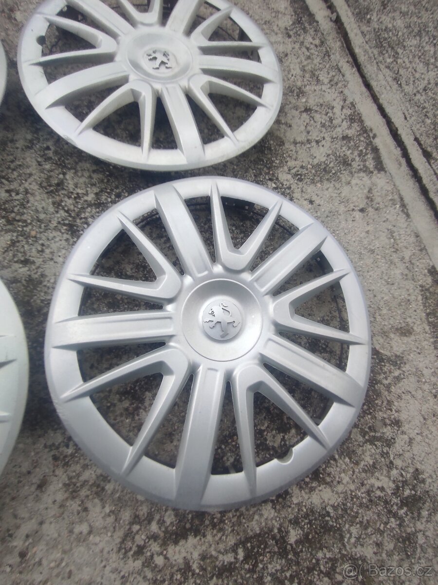 Sada 4 kusů poklic Peugeot (16") - 4