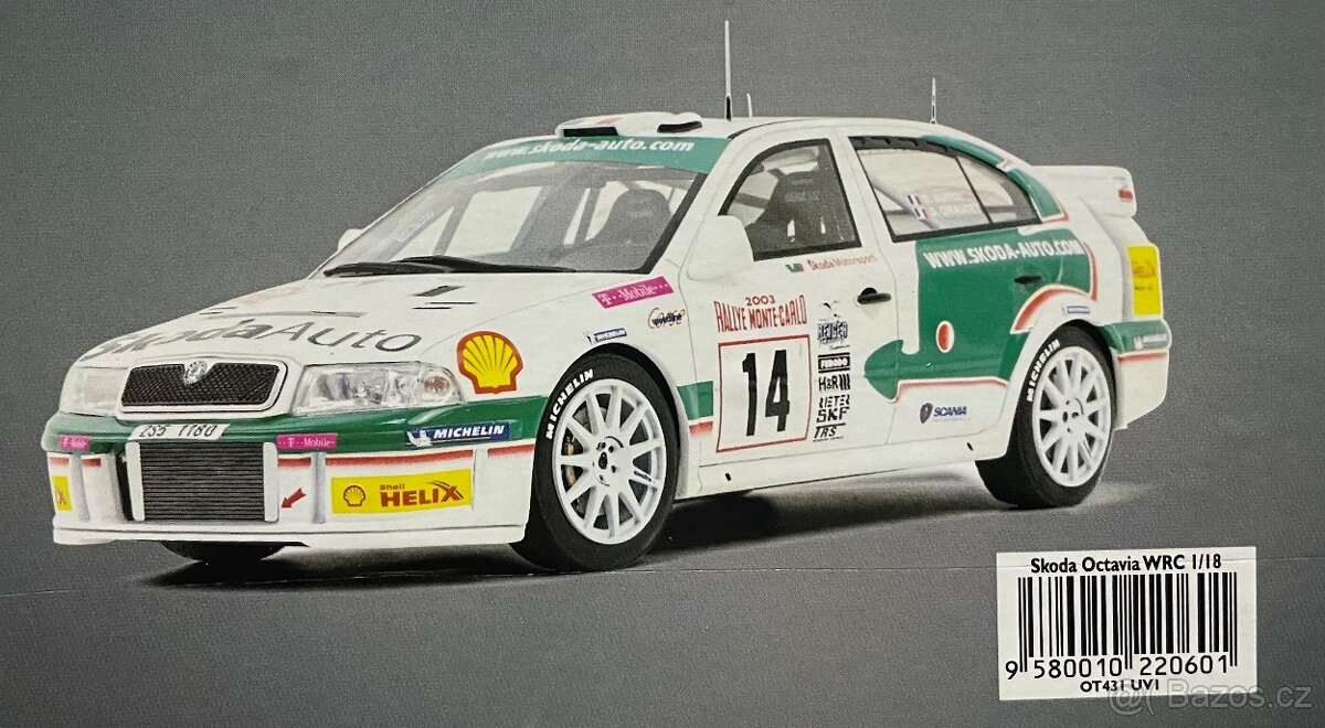 Škoda OCTAVIA WRC OTTOMOBILE 1:18 nové - 4