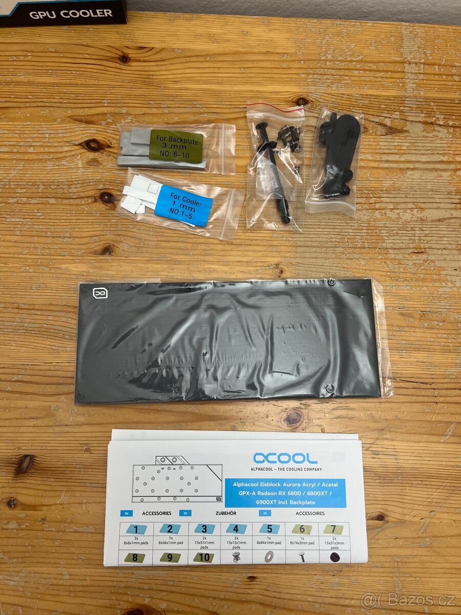 Vodní blok+backplate Alphacool Radeon RX 6800/6800XT/6900XT - 4