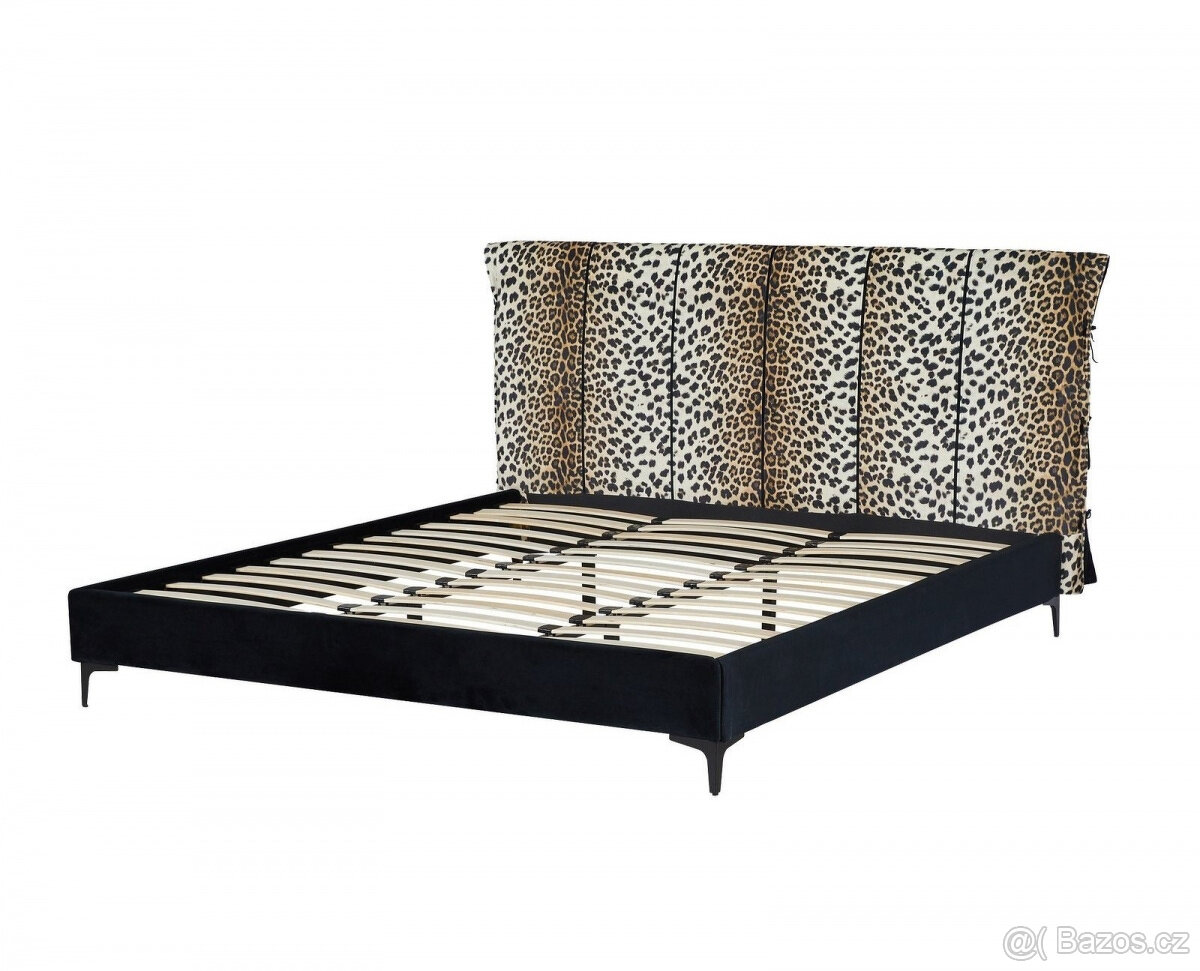 Nová postel s roštem 180x200 čalouněná Leopard - 4