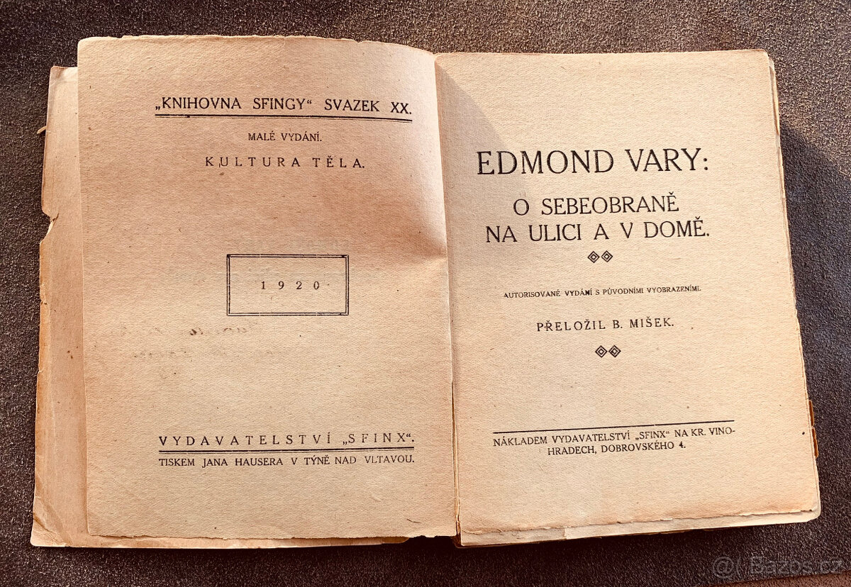 Starožitná kniha Edmond Vary - Jiu jitsu, Umění sebeobrany - 4