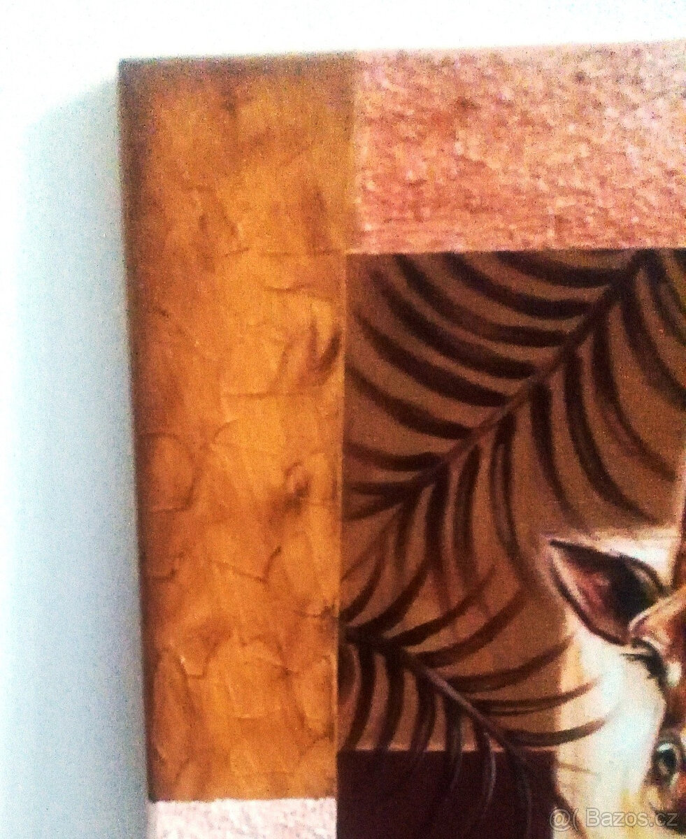 Obraz 70x90cm - Žirafy - Ruční práce - 4