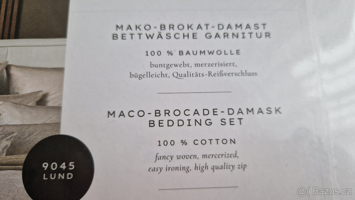 2x luxusní damaškové ložní prádlo Curt Bauer NOVÉ - 4