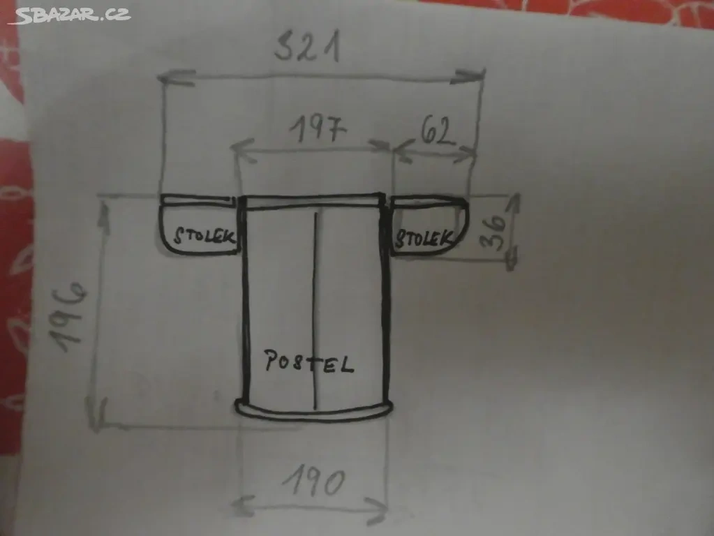 Ložnice postele ze 40.let - 4
